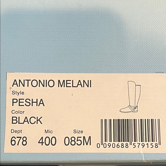 ANTONIO MELANI Elegant Black Over the Knee Boots - Picture 9 of 9